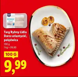 Lidl Dorsz atlantycki polędwica 100 g Targ Rybny Lidla oferta