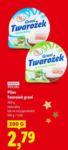 Lidl Twarożek grani naturalny Pilos oferta