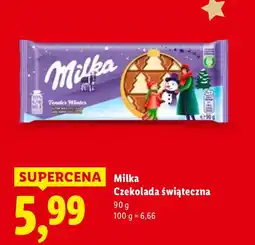 Lidl Czekolada świąteczna Milka oferta