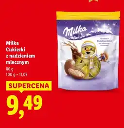 Lidl Cukierki z nadzieniem mlecznym Milka oferta