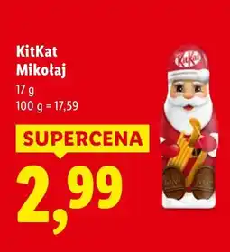Lidl Mikołaj czekoladowy 17 g KitKat oferta