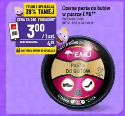 Polomarket Czarna pasta do butów w puszce emu oferta