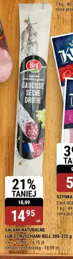 bi1 Salami naturalne lub z orzechami bell oferta