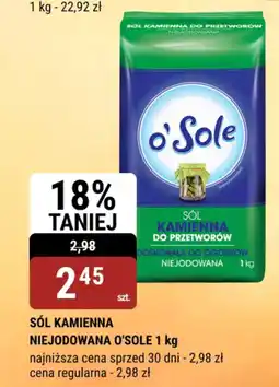 bi1 Sol kamienna do przetworów niejodowana o'sole oferta