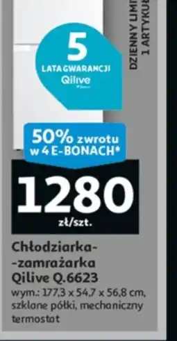 Auchan Chłodziarko-zamrażarka oferta