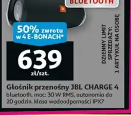 Auchan Głośnik przenośny JBL CHARGE 4 oferta
