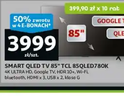 Auchan SMART QLED TV TCL 85QLED780K oferta