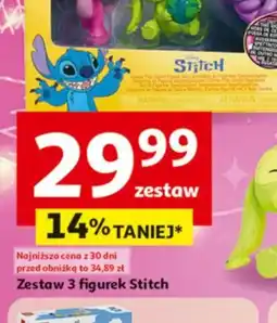 Auchan Zestaw 3 figurek Stitch oferta