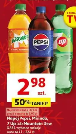 Auchan Napój Pepsi, Mirinda, 7 Up lub Mountain Dew oferta