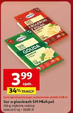 Auchan Ser w plastrach SM Mlekpol oferta