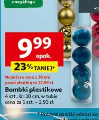 Bombki plastikowe