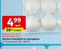 Auchan Zestaw bombek ze styropianu oferta