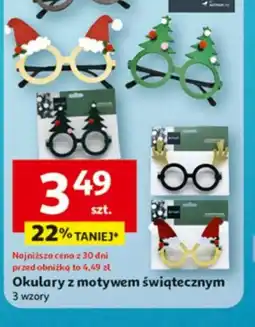 Auchan Okulary z motywem świątecznym oferta