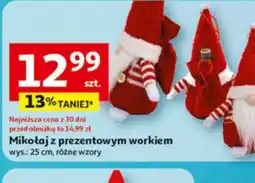 Auchan Mikołaj z prezentowym workiem oferta