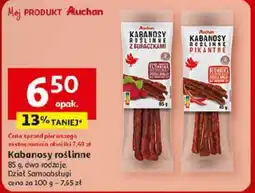 Auchan Kabanosy roślinne oferta