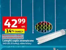 Auchan Lampki sople zewnętrzne oferta