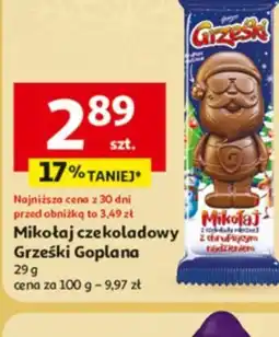 Auchan Mikołaj czekoladowy Grześki Goplana oferta