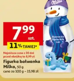 Auchan Figurka bałwanka Milka oferta