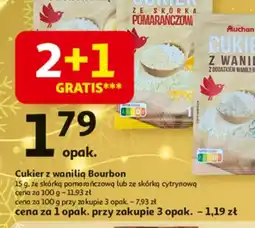 Auchan Cukier z wanilią Bourbon oferta