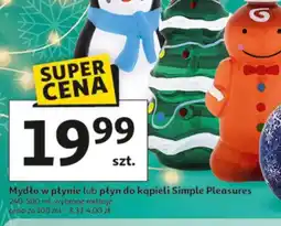 Auchan Mydło w płynie lub płyn do kąpieli Simple Pleasures oferta