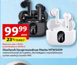 Auchan Słuchawki bezprzewodowe Manta oferta