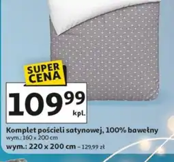 Auchan Komplet pościeli satynowej oferta