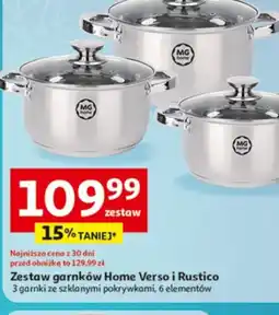Auchan Zestaw garnków Home Verso i Rustico oferta
