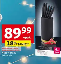 Auchan Noże w bloku oferta