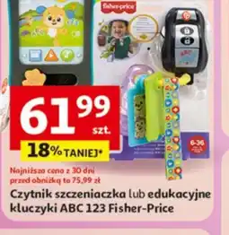 Auchan Czytnik szczeniaczka lub edukacyjne kluczyki ABC 123 oferta