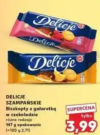 Ciastka z galaretką malinową Delicje Szampańskie