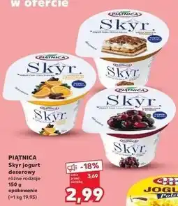 Kaufland Jogurt typu islandzkiego z pomarańczą i kawałkami czekolady Piątnica Skyr oferta