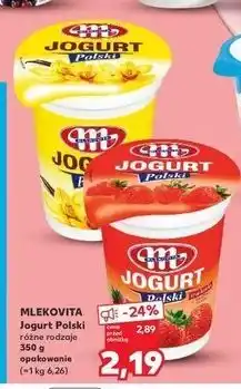 Kaufland Jogurt truskawka Mlekovita Polski oferta