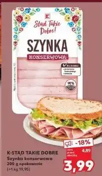 Kaufland Szynka konserwowa K-Classic Stąd Takie Dobre! oferta