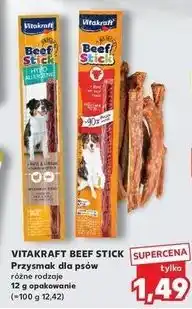 Kaufland Przysmaki hypoallergenic z indykiem i strusiem Vitakraft Beef Stick oferta