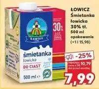 Kaufland Śmietanka uht 30 % Łowicz 1906 Łowicka oferta