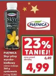 Kaufland Skyr pitny high protein wanilia Piątnica oferta