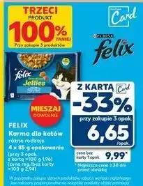 Kaufland Karma dla kota rybne smaki w galaretce Purina Felix Sensations Jellies oferta