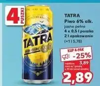 Kaufland Piwo Tatra Jasne Pełne oferta