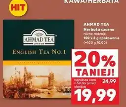 Kaufland Herbata ekspresowa z zawieszką Ahmad Tea London English No. 1 oferta