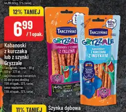Polomarket kabanosik z kurczaka lub szynki Gryzzole oferta