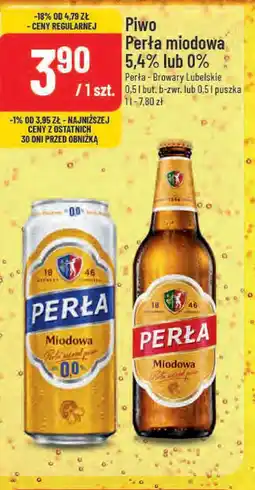 Polomarket Piwo Perła miodowa 5,4% lub 0% oferta