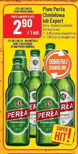 Polomarket Piwo Perła Chmielowa lub Export oferta