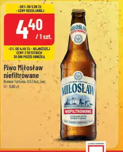 Polomarket Piwo Miłosław niefiltrowane oferta