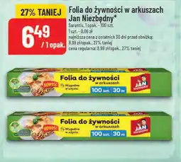 Polomarket Folia do żywności w arkuszach Jan Niezbędny oferta