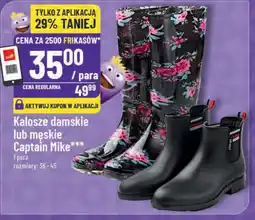 Polomarket kalosze damskie lub męskie Captain Mike oferta
