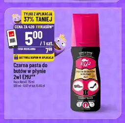 Polomarket Czarna pasta do butów w płynie 2w1 EMU oferta