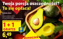 Lidl Awokado zielone 1+1 GRATIS Lidl oferta