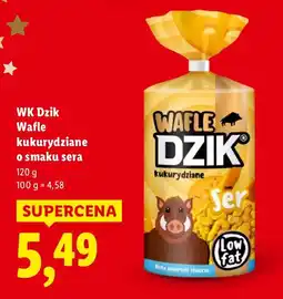 Lidl Wafle kukurydziane o smaku sera 120 g WK Dzik oferta