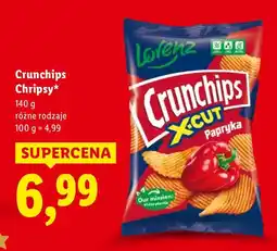 Lidl Chipsy 140 g, różne rodzaje Crunchips oferta