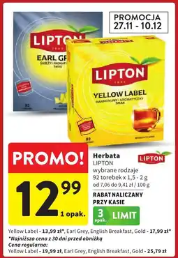 Intermarche Herbata LIPTON Yellow Label oferta